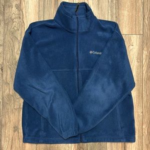 Columbia Fleece Blue Zip Up Large L